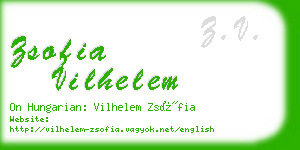 zsofia vilhelem business card